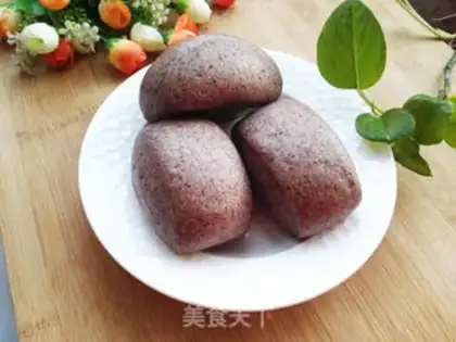 Make Black rice buns step 9