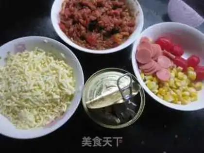 Make Tuna corn pizza step 6
