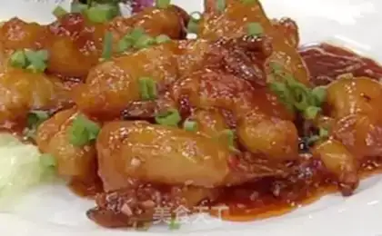 Make Japanese dry burning shrimp step 11