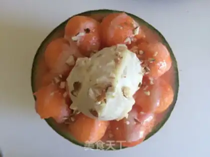Make Melon milk ice step 5