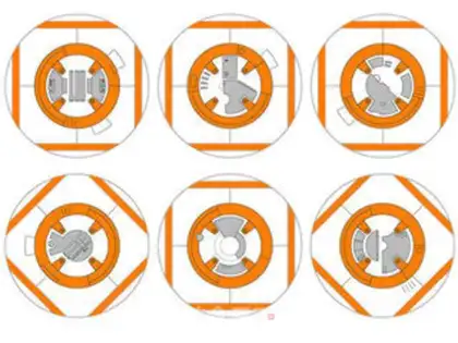 Make STAR WARS BB8 CAKE step 20
