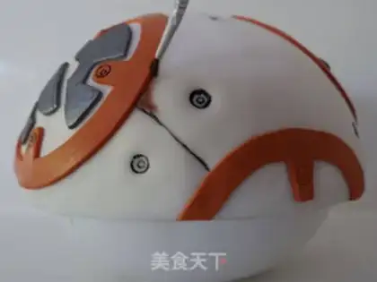Make STAR WARS BB8 CAKE step 22