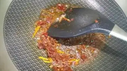 Make Spicy leather shrimp step 5