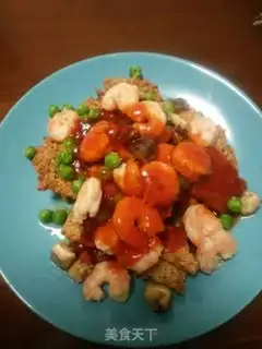 Make Cheese pan and shrimp step 6