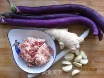 Make Meat and eggplant step 0