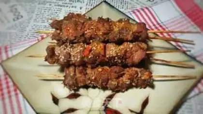 Make Spicy lamb string step 10
