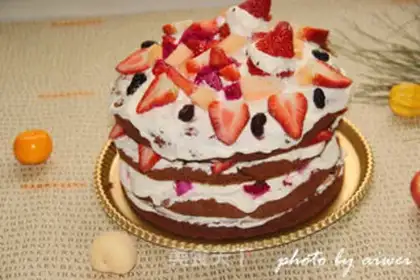 Make Naked cocoa cake step 18