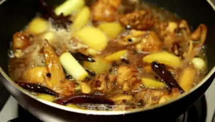 Make Xinjiang chicken step 5