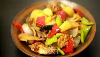 Make Xinjiang chicken step 7