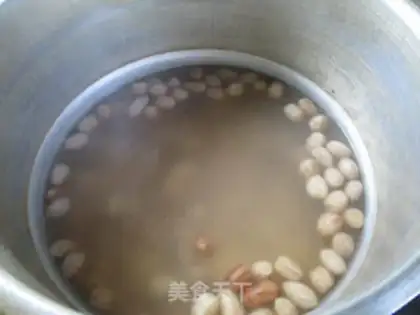 Make Peanut rice and sweet bean soup step 6