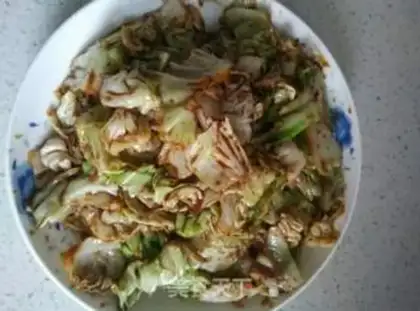 Make Soy cabbage step 4