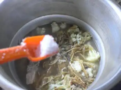 Make ♪ Scrambling bouquet soup ♪ step 7