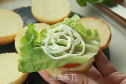 Make Mini Chicken Leg Burger step 12