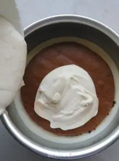 Make Chestnut cheese mousse cake step 19