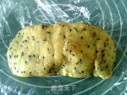 Make Sesame peaches step 8