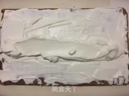 Make A giraffe cake roll step 15