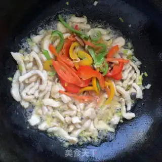 Make Five-colored chicken silk step 9