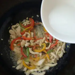 Make Five-colored chicken silk step 10