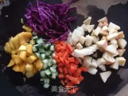 Make Rainbow salad step 0