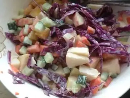 Make Rainbow salad step 1