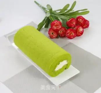 Make A spinach cake roll step 6