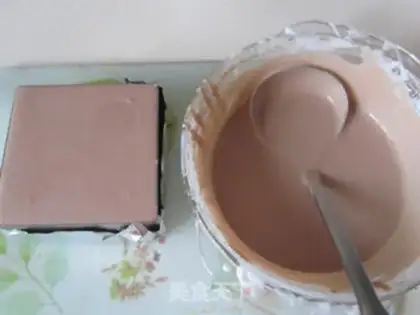 Make Coffee mousse cake step 21