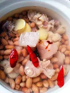 Make Burning peanut rice hoofs step 3
