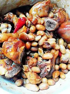 Make Burning peanut rice hoofs step 5