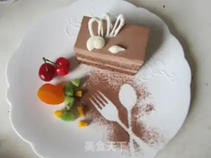Make Coffee mousse cake step 32