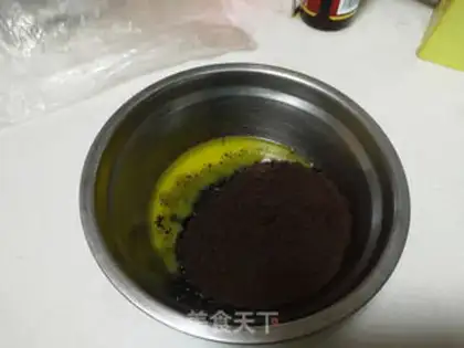 Make Mango heart mousse cake step 2