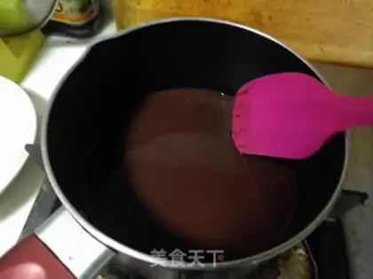 Make Mango heart mousse cake step 9
