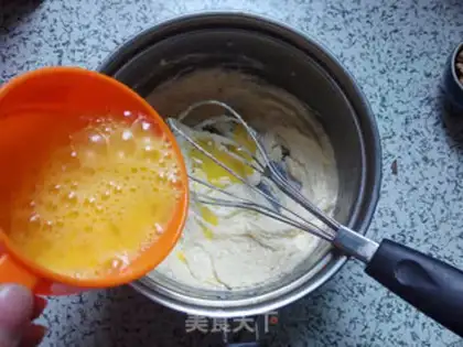 Make Banana walnut pound cake step 3