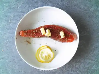 Make The rosemary salmon step 3