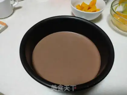 Make Mango heart mousse cake step 27
