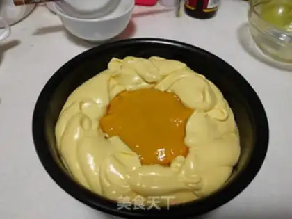 Make Mango heart mousse cake step 30