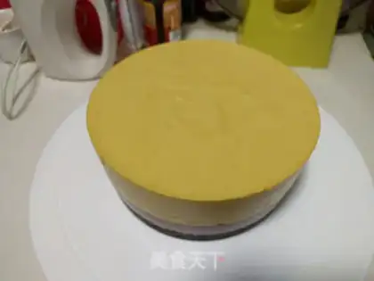 Make Mango heart mousse cake step 33