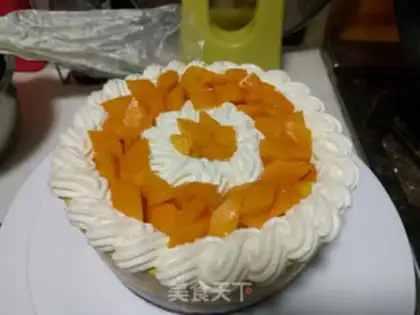 Make Mango heart mousse cake step 34