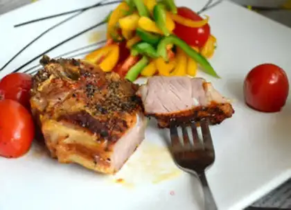 Make French black pepper lamb chop step 16