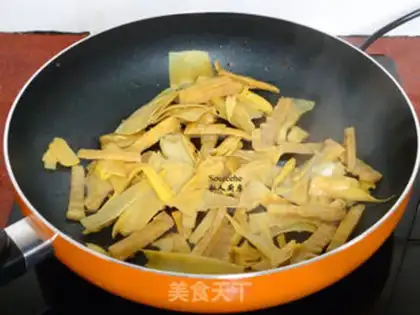 Make Bamboo and ham step 3