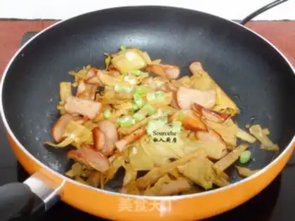 Make Bamboo and ham step 6