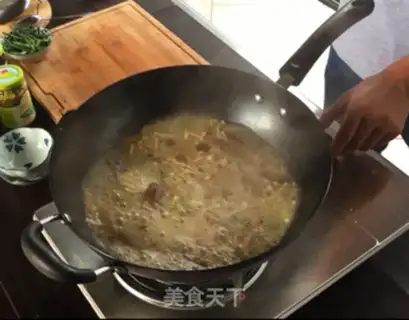 Make The peppers of gold and mushrooms step 9
