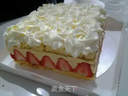 Make Butter strawberry cake step 0