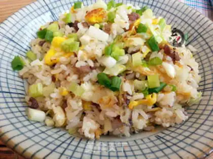 Make Homemade beef fried rice step 6