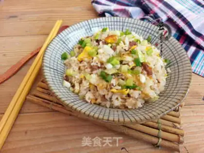 Make Homemade beef fried rice step 7