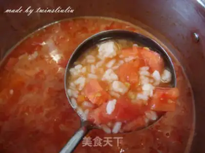 Make Tomato egg oak soup step 8