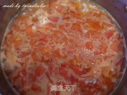 Make Tomato egg oak soup step 9