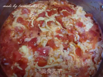 Make Tomato egg oak soup step 10