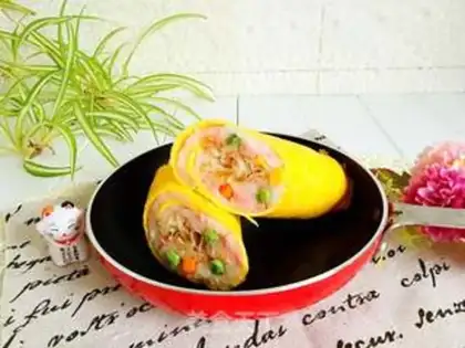 Make Eggskin rice rolls step 11