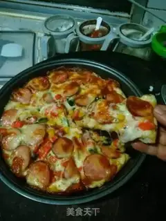 Make Baked sausage pizza step 11