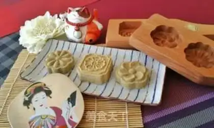 Make Old Beijing tradition green bean cake step 21